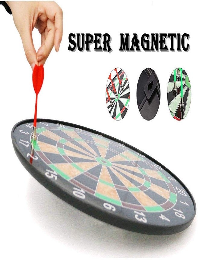 SANTALON Magnetic Dart boardgame,Double Sided with Colorful, Non Pointed Portable and Foldable Darts for Kids (Multi Color) (34 CM) - Image 3